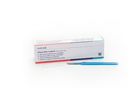 Covetrus Bisturi Desechable 22 10 Ud Acero Inoxidable Estéril Mango Plástico Bordes Corte Exactos